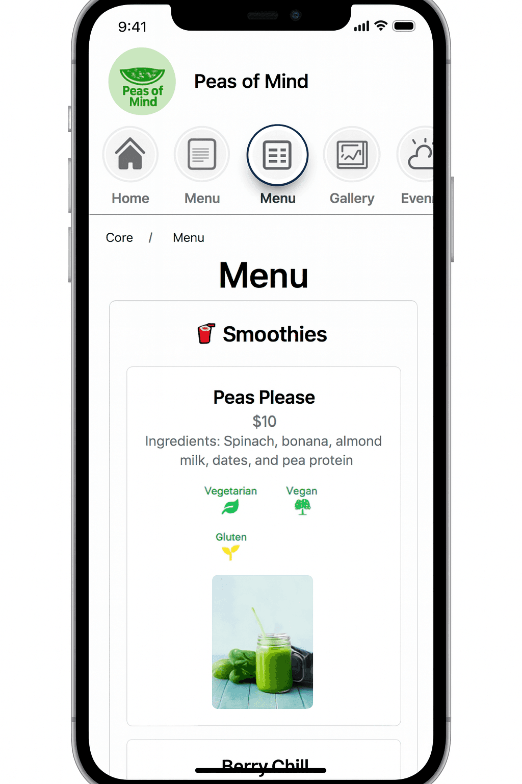 Restaurant • Velvet Ember mobile‑first website template preview